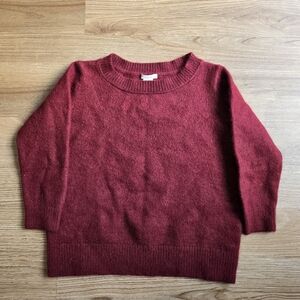 Club Monaco burgundy Angora 3/4 length sleeve sweater